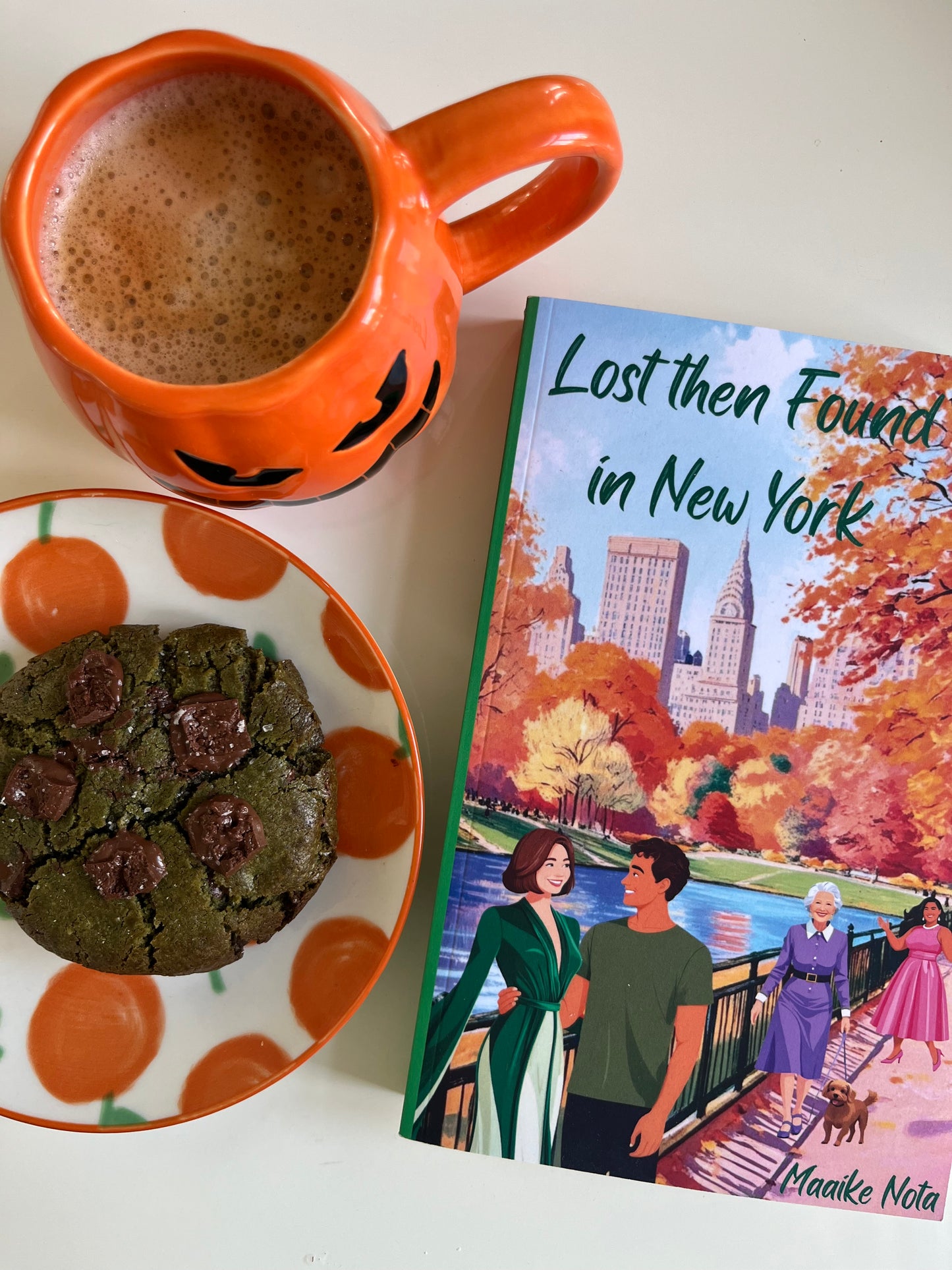 matcha dark chocolate cookie | homemade in haarlem