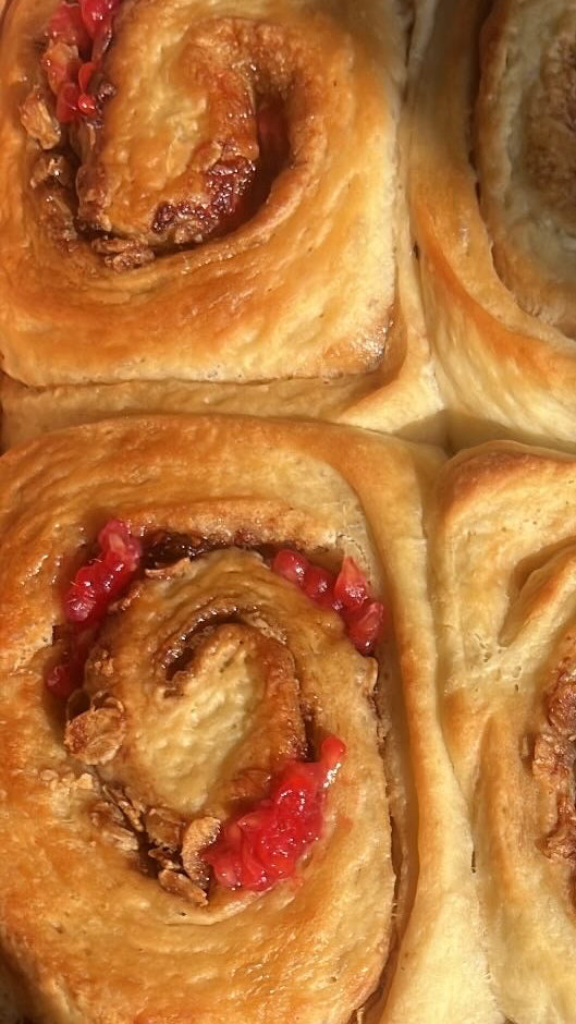 Cranachan sweet roll