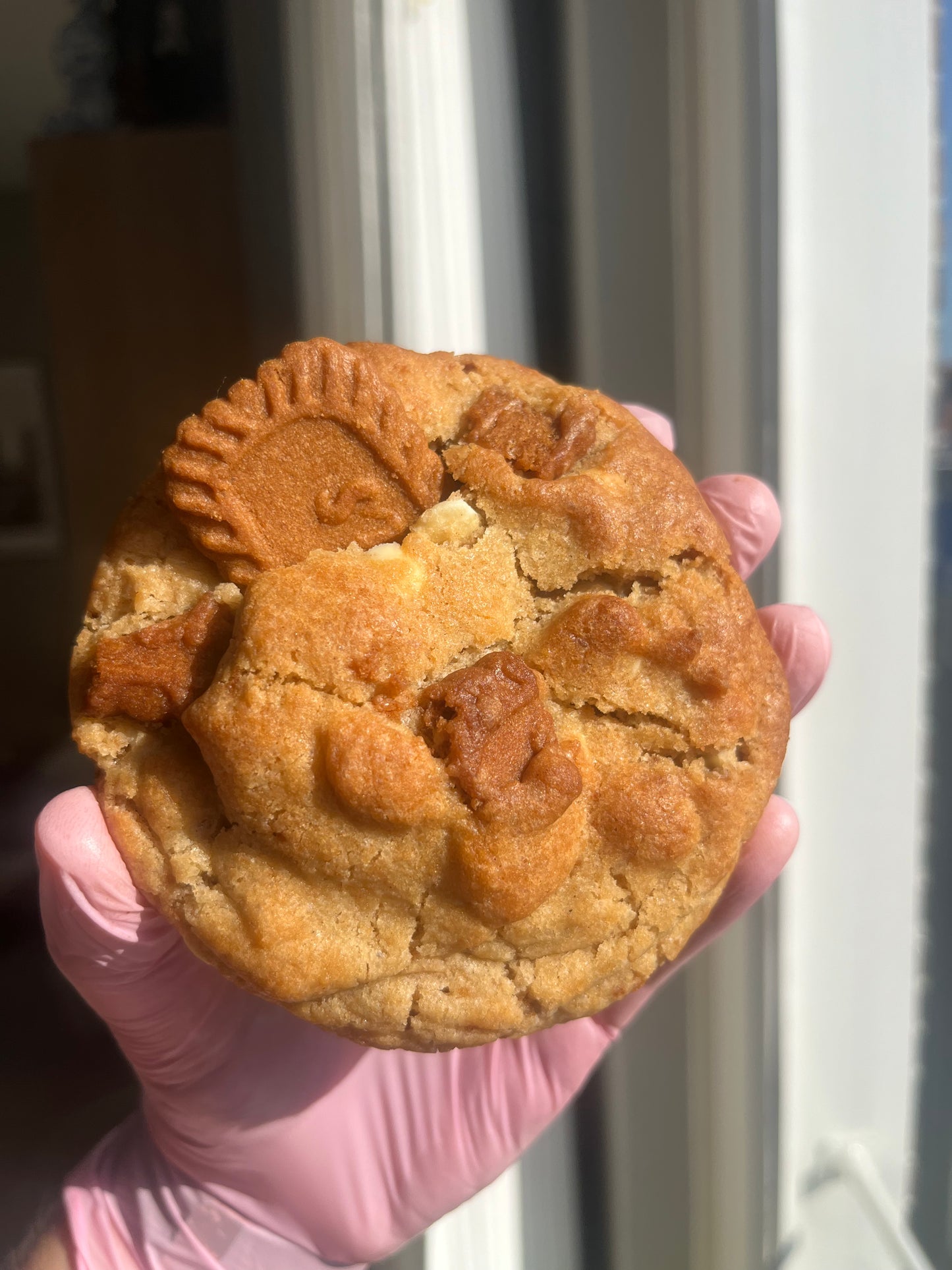 Biscoff white chocolate cookie