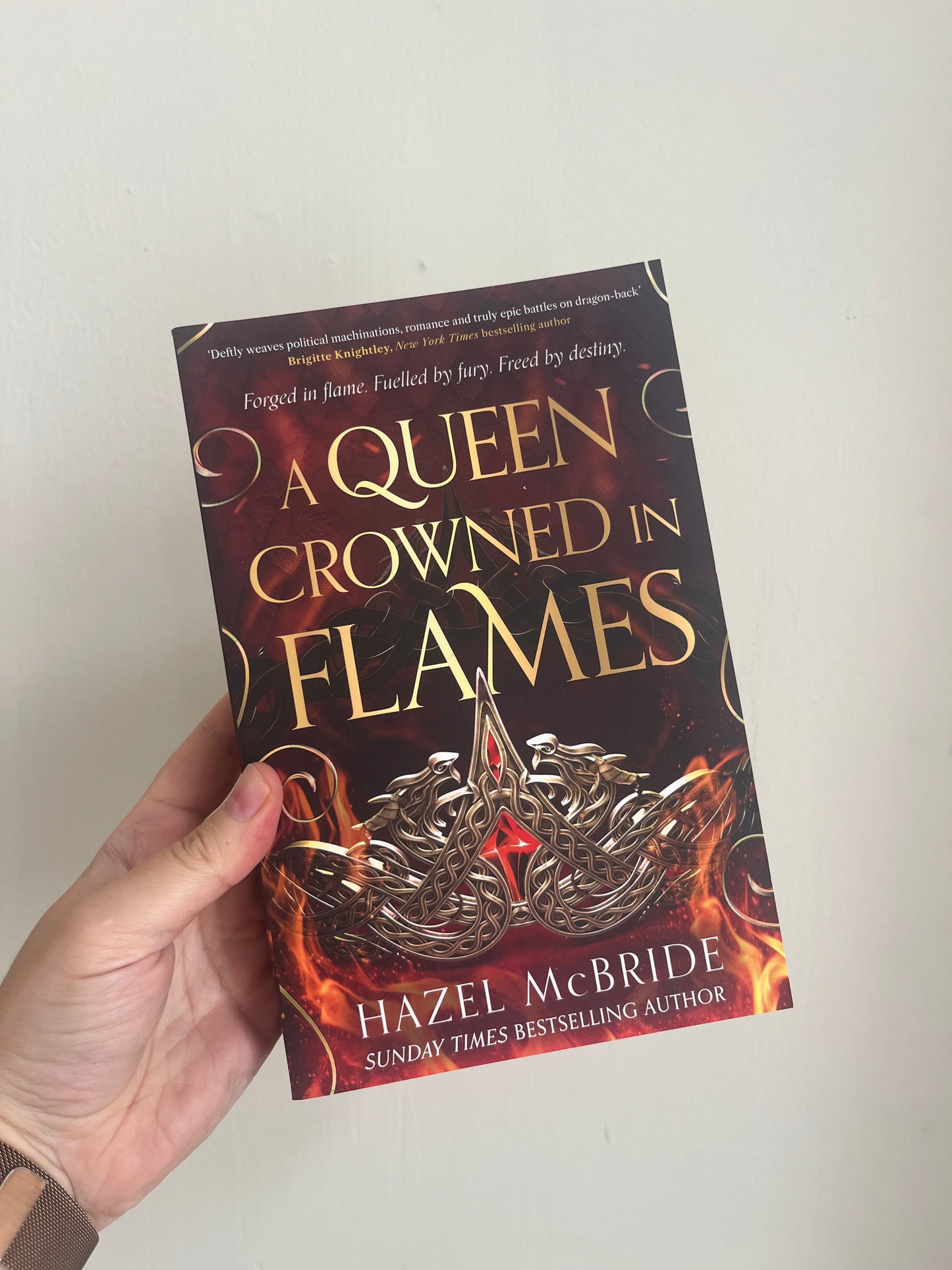 A Queen Crowned in Flames by Hazel McBride