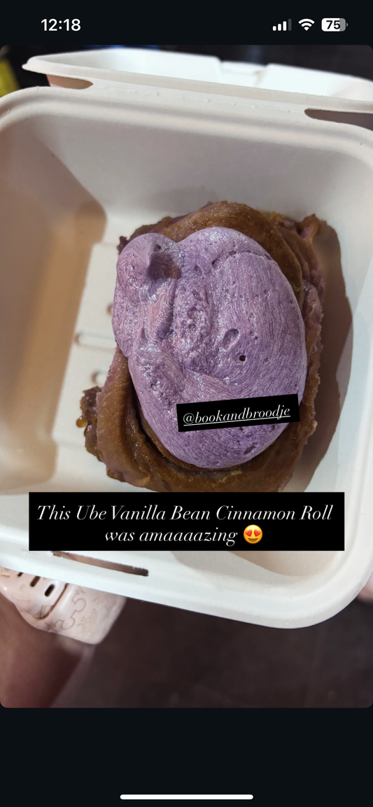 Ube vanilla broodje | homemade in haarlem